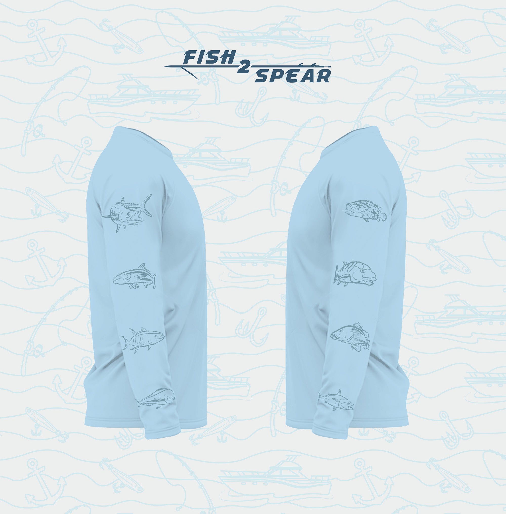 Fish On Sleeves - Long Sleeve Fishing T-shirt